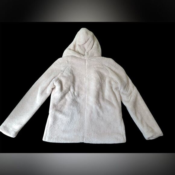 URKOOL Cozy Oversized Faux Fur Coat Hooded Jacket Teddy XXL - Picture 4 of 6